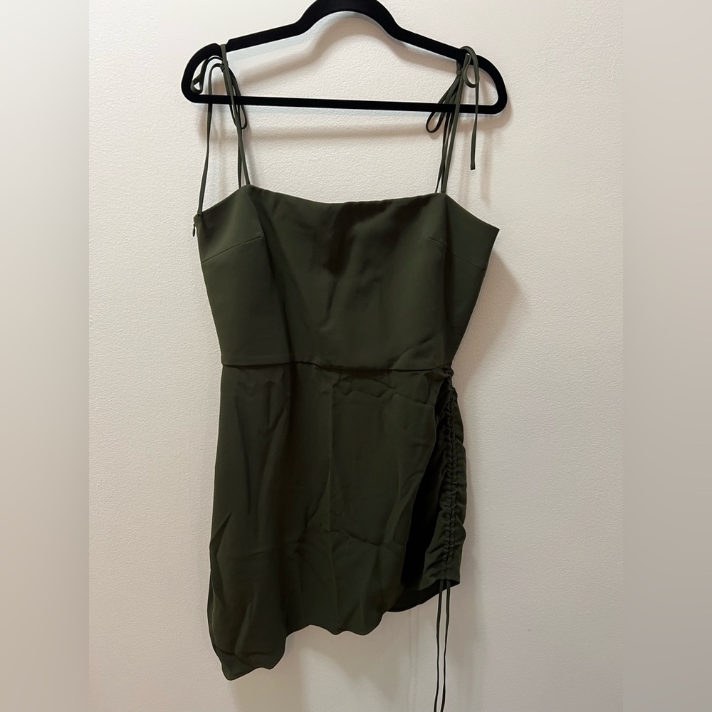 Olive Green Amanda Uprichard Dress Size L